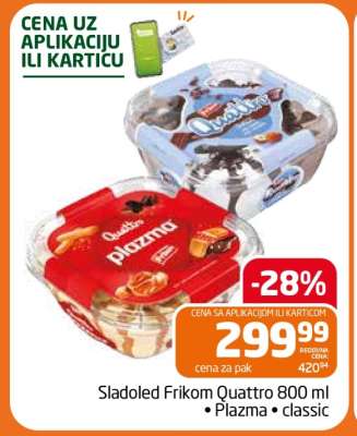 Sladoled Frikom Quattro 800 ml
