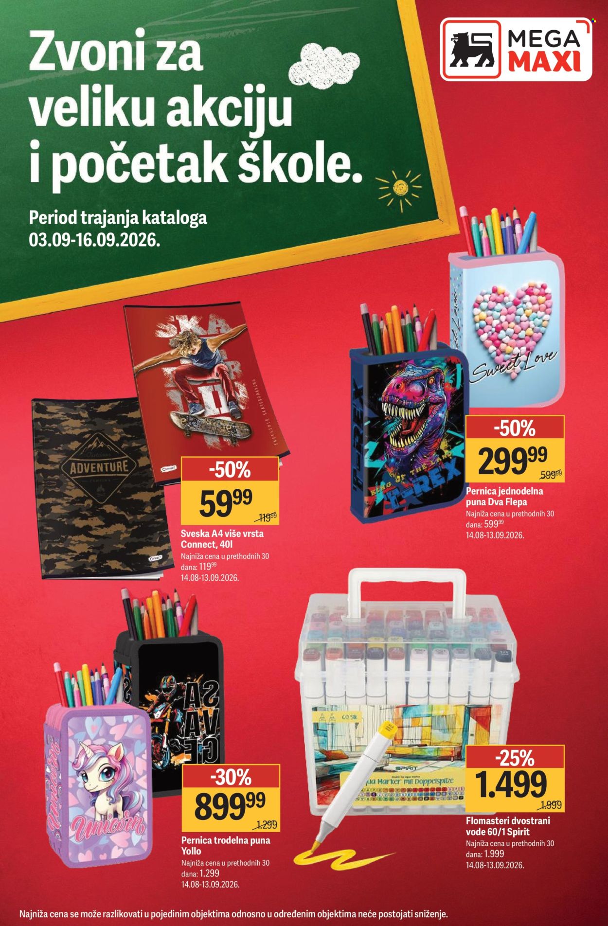 Mega Maxi katalog - 03.09.2026 - 16.09.2026. Stranica 1