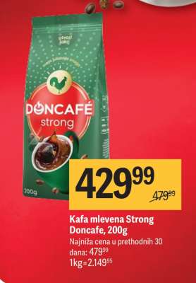 Kafa mlevena Strong Doncafe 200g