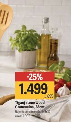 Tiganj stone wood Grancucina, 28cm
