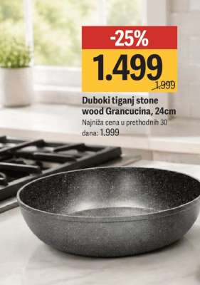 Duboki tiganj stone wood Grancucina, 24cm