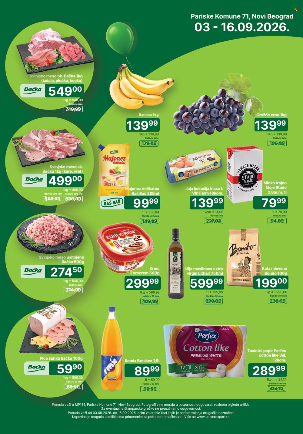 Univerexport katalog - 03.09.2026 - 16.09.2026. Stranica 1