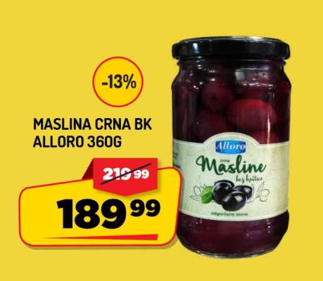 MASLINA CRNA BK ALLORO 360G