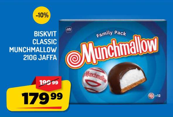Biskvit Classic Munchmallow 210g Jaffa