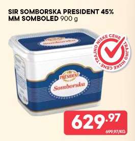 SIR SOMBORSKA PRESIDENT 45% MM SOMBOLED
