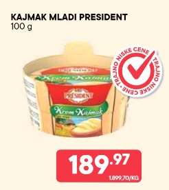 Kajmak mladi President ,