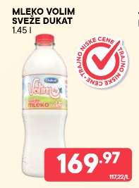 Mleko Volim sveže Dukat