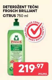 DETERDŽENT TEČNI FROSCH BRILLIANT CITRUS