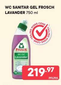 WC SANITAR GEL FROSCH LAVANDER 750 ml