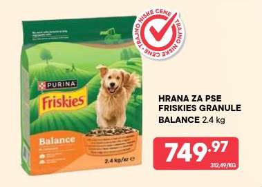 Hrana za pse Friskies granule balance 2,4 kg