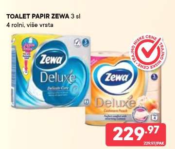 TOALET PAPIR ZEWA 3 sl