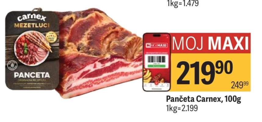 Pančeta Carnex, 100g