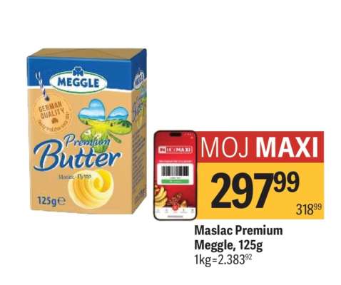 Maslac Premium Meggle, 125g
