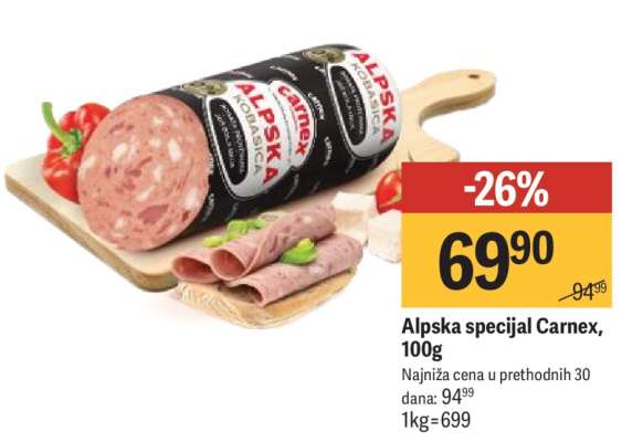 Alpska specijal Carnex 100g