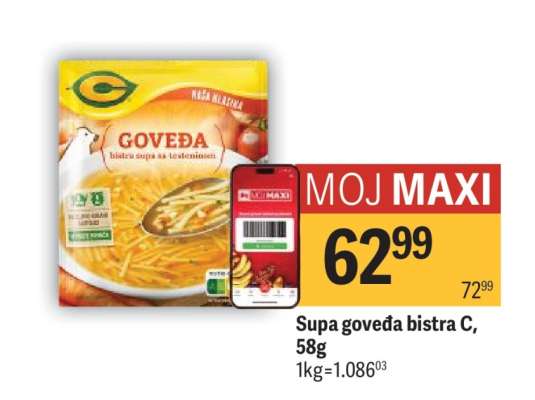 Supa goveda bistra C 58g