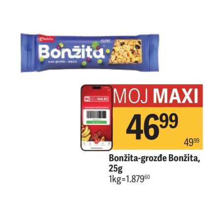 Bonžita-grožđe Bonžita, 25g