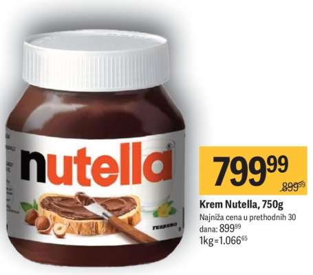 Krem Nutella, 750g