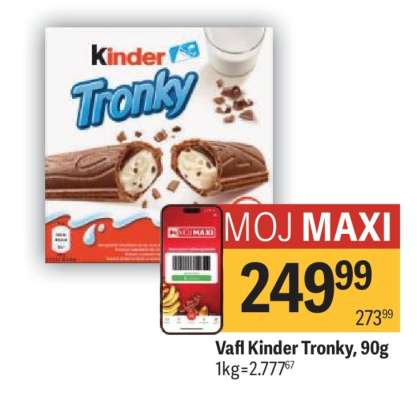 Vafl Kinder Tronky, 90g