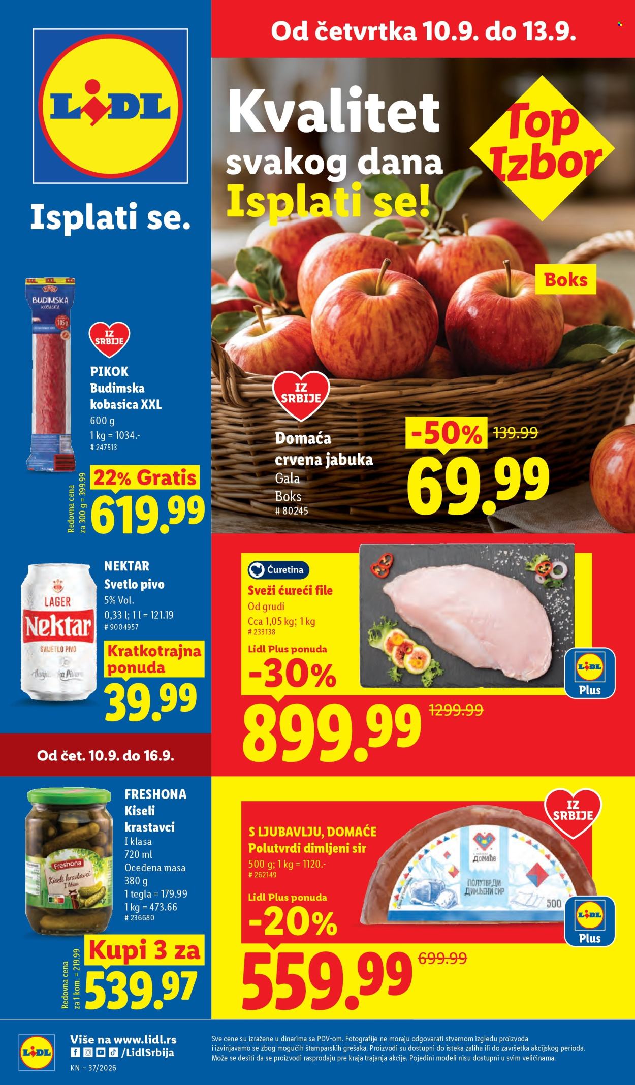 Lidl katalog - 10.09.2026 - 16.09.2026. Stranica 1