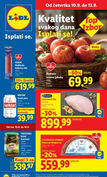 Lidl katalog - 10.09.2026 - 16.09.2026.