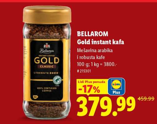 BELLAROM Gold instant kafa