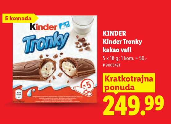 KINDER Kinder Tronky kakao vafl