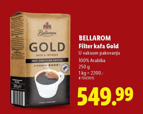 Bellarom Filter kafa Gold