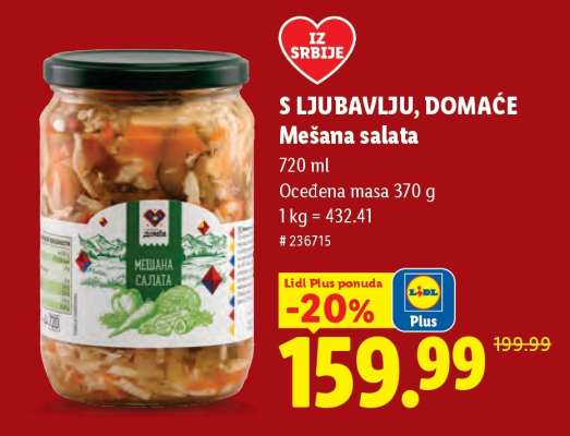 S ljubavlju, domaće Mešana salata