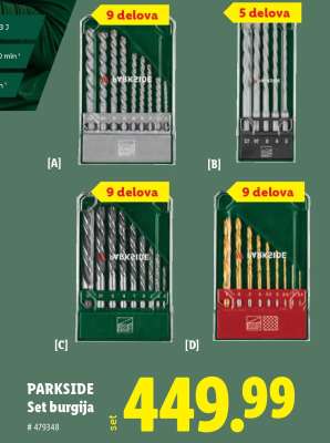 Parkside Set burgija