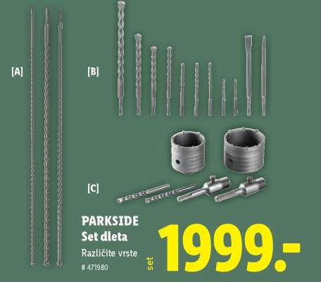 PARKSIDE Set dlěta