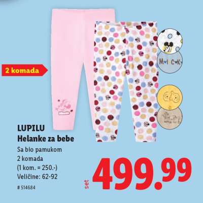 LUPILU Helanke za bebe