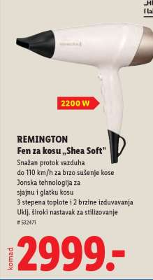REMINGTON Fen za kosu „Shea Soft”