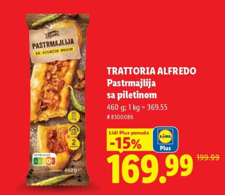 TRATTORIA ALFREDO Pastrmajlija sa piletinom