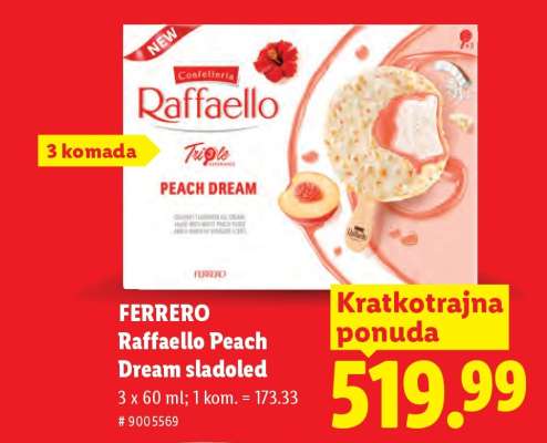 FERRERO Raffaello Peach Dream sladoled