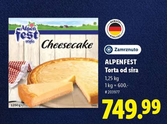 ALPENFEST Torta od sira