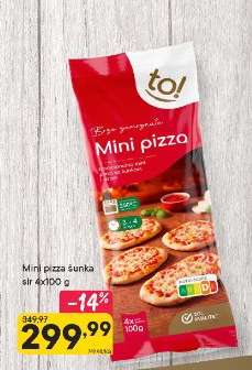 Mini pizza šunka sýr 4x100 g