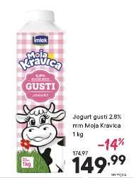 Jogurt gusti 2.8%mm Moja Kravica