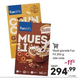 Musli granola Fun Fit 250 g