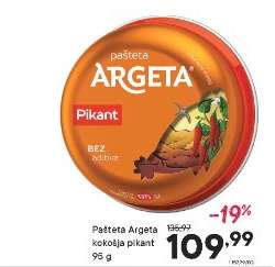 Pašteta Argeta kokošja pikant