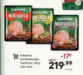 Kobasica mortadela šlajz Zlatiborska 125 g