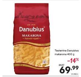 Testenina Danubius makarona 400 g