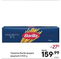 Testenina Barilla špagete spaghetti 5 500 g