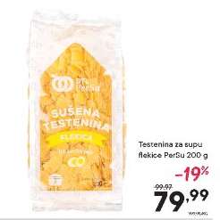 Testenina za supu flekice PeŠu 200 g