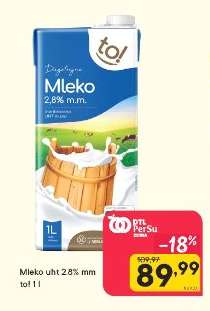 Mleko uht 2,8% mm