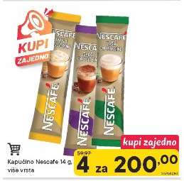 Kapučíno Nescafe 14 g više vrsta