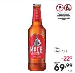 Pivo Madri 0.4 l