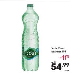 Voda Rosa gazirana 1.5 l