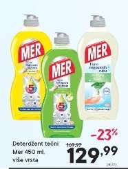 Detergent tečni Mer 450 ml, više vrsta