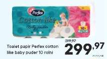 Toalet papir Perfex cotton like baby puder 10 rolni