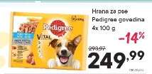 Hrana za pse Pedigree govedina 4x100 g